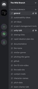 Discord channel for The Wild Branch
