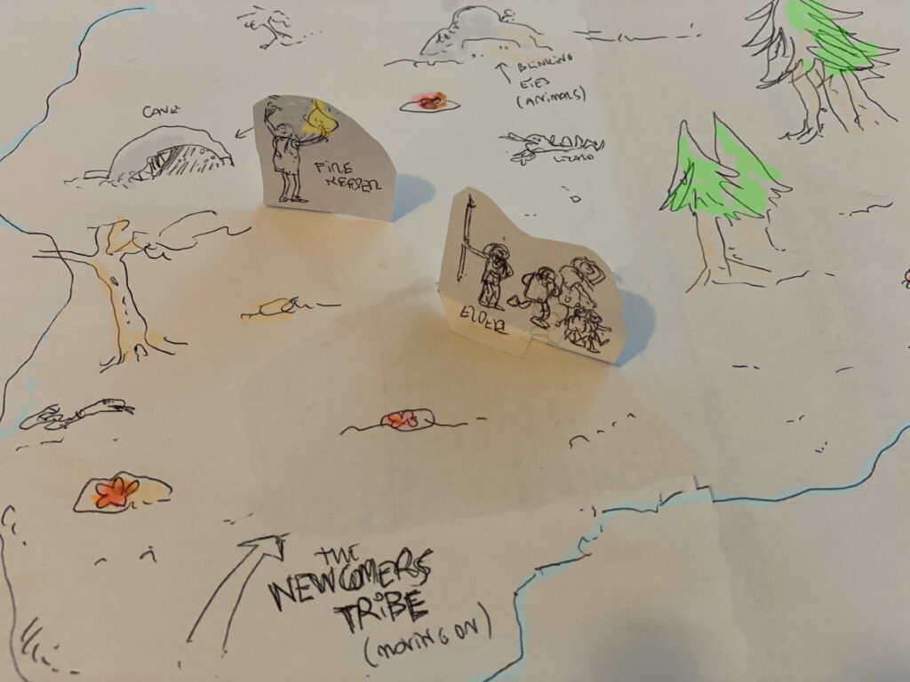My very first attempt at a paper prototype. Not useful but fun to make!