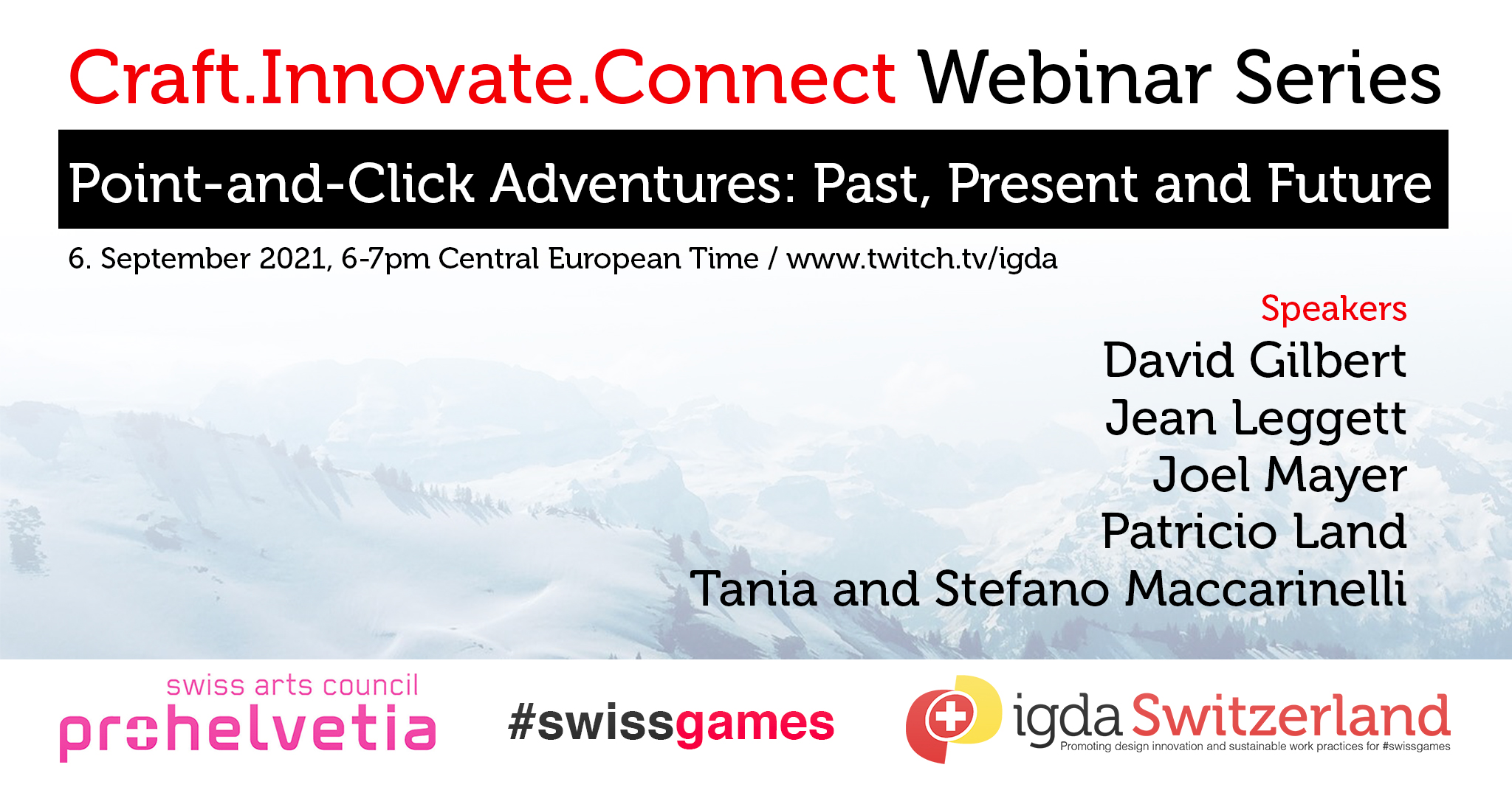 Fig 1. Point and Click Adventure Seminar from IGDA Switzerland